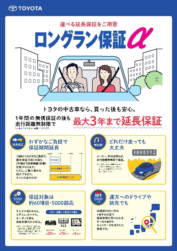 ロングラン保証 | | トヨタカローラ旭川株式会社